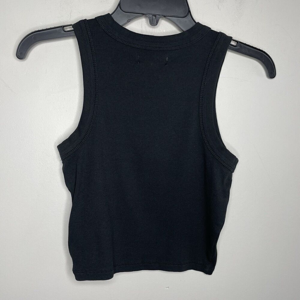 NWT! Madewell Black Ribbed Crop Tank Size XS - Picture 8 of 15